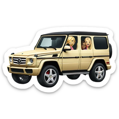 GWagon full of women sticker