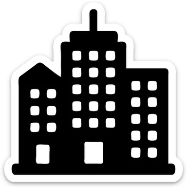 городская архитектура здания высотки sticker