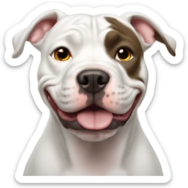 Pitbull dog sticker