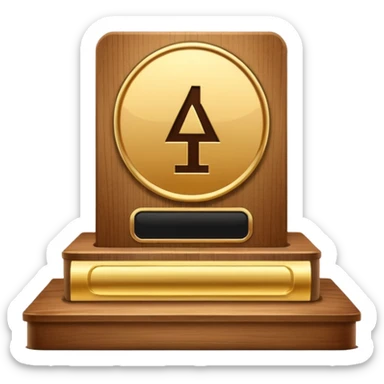 1st place podium sticker