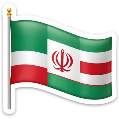 Iran flag but no sign sticker