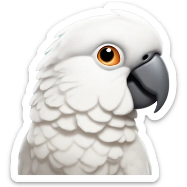 Goffins cockatoo with peach cheeks sticker