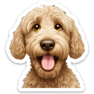 Labradoodle silly  sticker