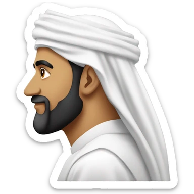 sheikh tamim side profile sticker