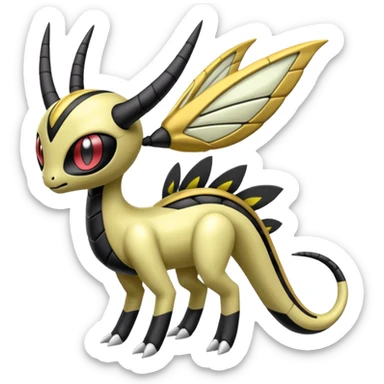 Meloetta-Giratina-Genesect-Pokémon-Fakémon-fusion-hybrid-creature sticker