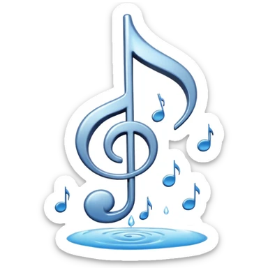 rain and music sticker