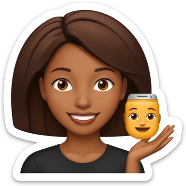 Nake black woman tweaking sticker