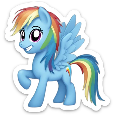 Rainbow dash sticker