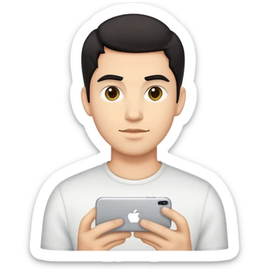 dark haired tech bro sticker