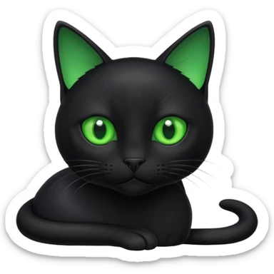 Animal Black Cat sticker