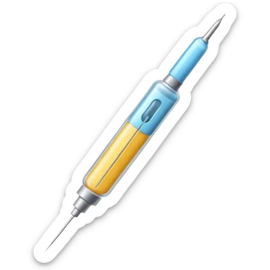 vaccination needle sticker