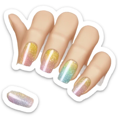 Sparkly nails  sticker