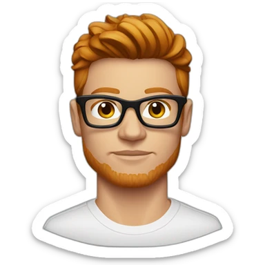 canelo alvarez with dark rimmed glasses sticker