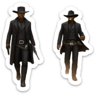the man in black fled across the desert and the gunslinger followed sticker