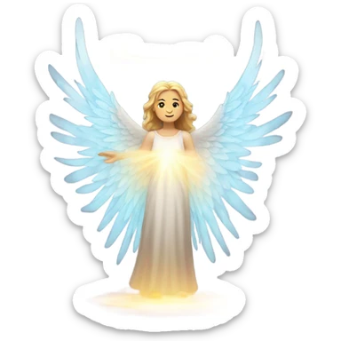 angel, surrounded by fire
 sticker