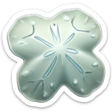 light blue sand dollar sticker