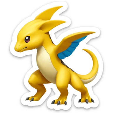 Heliolisk-Helioptile-Koraidon-Pokémon, full body sticker