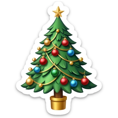 Un sapin de Noël  sticker