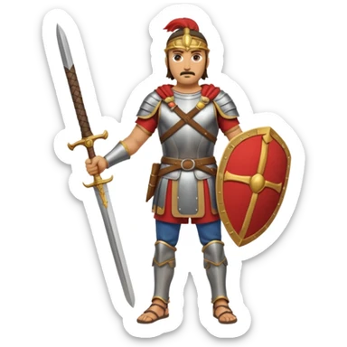 Famoso general cartagines de la época púnica, foto del cuerpo entero sticker