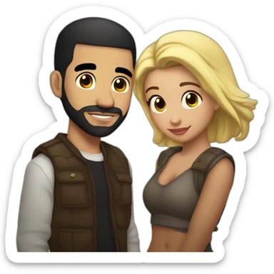 Drake who fall in love whit yeat  sticker