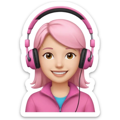 pink video call sticker