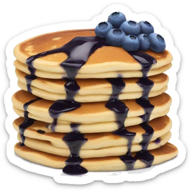 Extreme blueberry pancakes sticker