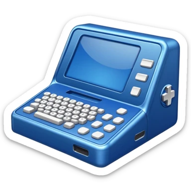 gaming machine classic blue sticker