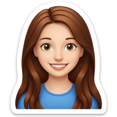 a woman mirroring herself sticker