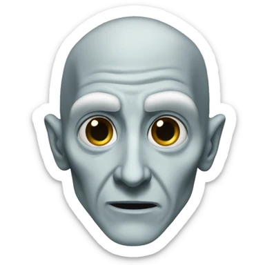 Voldemort with big nose sticker