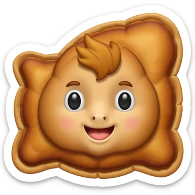 schnitzel black flaps sticker