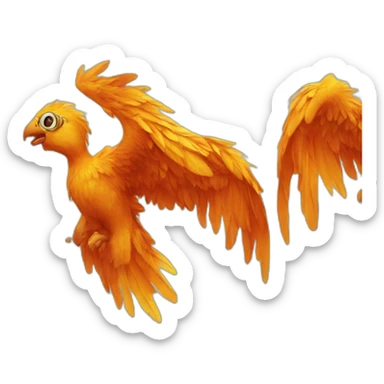 un phoenix avec des lunette de soleil sticker