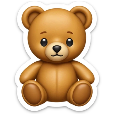 Ultra Realistic Luxury brand Moschino teddy bear logo design sticker