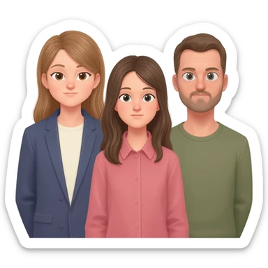 the ratio was three girls to every two men sticker