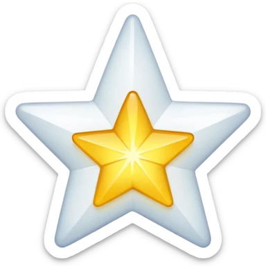 11 corner star with white tick on it sticker