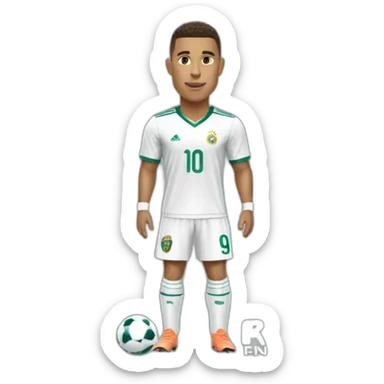 Ronaldo with a jersey that says goat in the back sticker