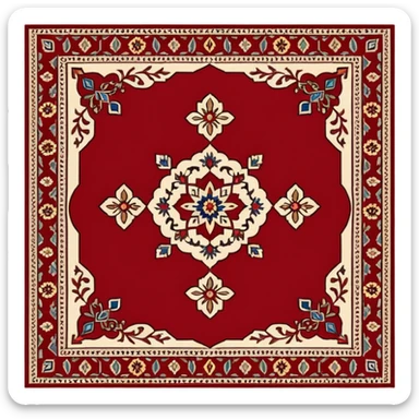 Persian rug sticker