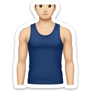 navy blue tank top sticker
