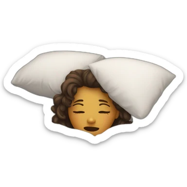 Girl crying in her bed sticker