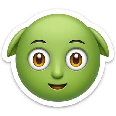 Yeşil fiyonk simli  sticker