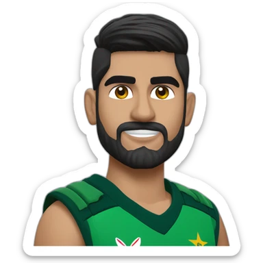 Babar azam sticker
