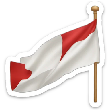 Bandera con equis roja sticker