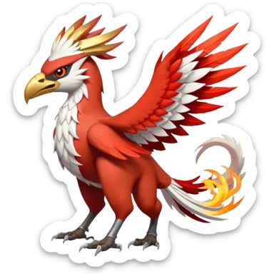 Trico-Gryphon-Blaziken-Latias-Silvally-fusion-creature (full body) sticker