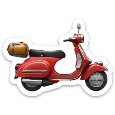 galician ride vespa sticker