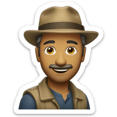 bossa nova man sticker