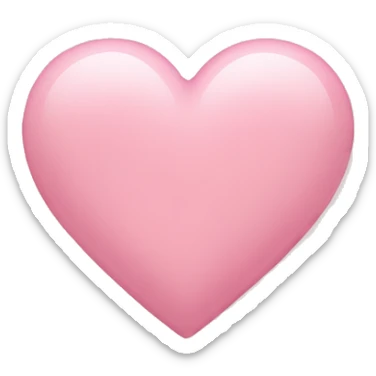 Baby pink heart sticker