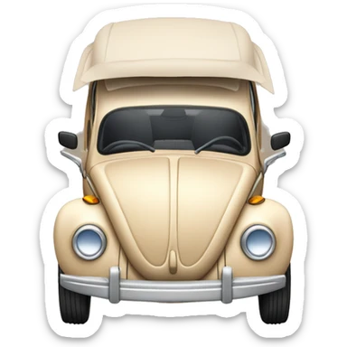  beige Beetle with sunroof sticker