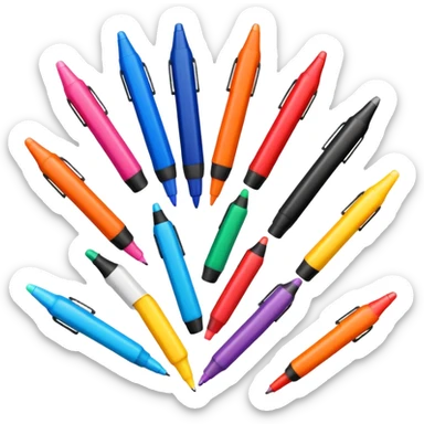 felt-tip pens sticker