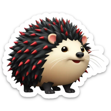 shadow the hedgehog but obese sticker
