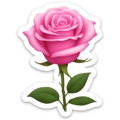 Pink rose  sticker