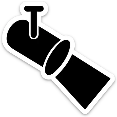 Minimal spotlight logo: small circular fixture on the upper left emitting a single filled wedge of light angled 15 degrees downward, monoline outline for the fixture, filled beam in solid emerald green, white 1-to-1 canvas, clean vector design, no text, no background clutter
 sticker